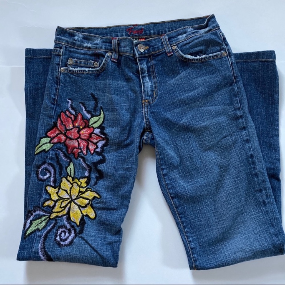 FURST embroidered jeans size 28